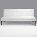 Jens risom jens risom design walnut and tufted wool sofa 1965 unmarked 32 x 72 x 32