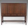 Peder pederson rosewood cabinet with birch interior 1950s unmarked 51 x 59 14 x 16 12