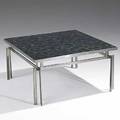 Poul henriksen asbjornmobler polished steel and glazed ceramic tile mosaic cocktail table unmarked 16 x 31 sq
