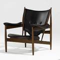 Finn juhl baker teak and original cognac leather chieftain lounge chair unmarked 36 12 x 38 x 33