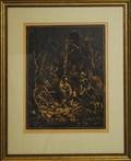 Signed Woodblock Print