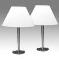 Walter von nessen pair of chromeplated table lamps stamped nessen studio ny 20 x 14