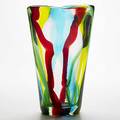 Fulvio bianconi venini aspicchi glass vase 1950s unmarked 10 x 6 34 x 4 12