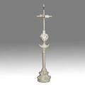 Alberto giacometti attr vintage white painted plaster tte de femme table lamp unsigned 32 x 6