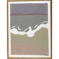 Richard kemble american 19322007 serigraph on rice paper triptych the silvery sea iii framed signed titled and numbered 24 x 66