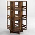 Danish modern revolving rosewood bookcase 43 12 x 20 sq