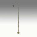 Style of bagues fauxbamboo bronze floor lamp stamped made in france 55 x 12