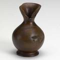 Mark lindquist cherry burl turned vase marked and dated 587 5 14 x 3 12