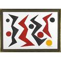 Alexander calder american 18981976 screenprint in colors framed signed and numbered 3390 22 x 32 sheet provenance private collection