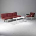 George nelson herman miller steelframe sofa lounge chair and coffee table sofa 30 x 96 x 28