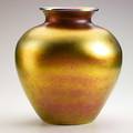 Steuben large gold aurene vase etched steuben aurene 268a 13 x 12