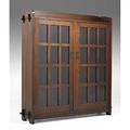 L  jg stickley onondaga shops doubledoor bookcase with three fixed shelves note a fine example of this form unmarked 56 34 x 53 x 12 14