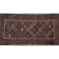 Caucasian kazak area rug ca 1920 36 x 710