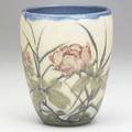 Wesley pullman rookwood vellum vessel with roses 1930 uncrazed flame markxxx6181eartist cipher 6 x 5