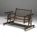 Old hickory rare porch glider branded old hickory martinsville indiana as shown 37 x 56 12