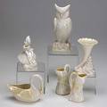Belleek twelve figural pieces 20th c tallest 8