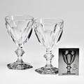 Baccarat two commemorative 150th anniversary harcourt oversized goblets with accompanying booklet in original boxes marked 1975 harcourt 150 ans 172500 and 174500 baccarat france 9 12