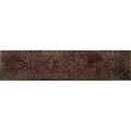 Sarouk oriental runner red background with all over floral design 20th c 137 x 32