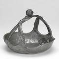 Jp kayser sohn art nouveau pewter bowl ca 18851910 pewter is stained and needs cleaning stamped kayserzinn 9 x 11 x 12