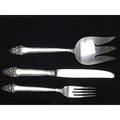 Gorham flatware set in the old sovereign pattern 69piece partial service for twelve 12 7 34 forks 12 6 12 forks 9 oval soup spoons 12 9 12 dinner knives 12 tea spoons 6 bu