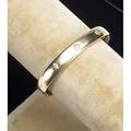 Gold hinged cuff 14k yg with three oec diamonds approx 5 ct tw 113 gs