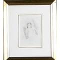 Mary cassatt american 18441926 drypoint etching on paper margot wearing a bonnet no3 framed 8 x 5 34