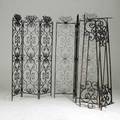 Wrought iron screens together with two wrought iron panels 114 x 20