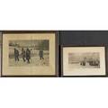 Alfred stieglitz american 18511928 photogravure watching for the return framed 4 x 8 arthur b frost american 18511928 photogravure the music for the dance framed 6 12 x 10