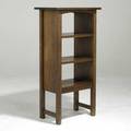 Charles stickley attr magazine stand with arched top rail and three shelves 42 x 22 x 13