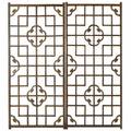 Carved asian window panel lattice and cloud design 57 12 x 25 14