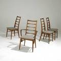 Koefoeds hornslet five teak chairs one not shown 37 x 22 x 21