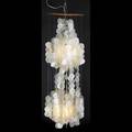 Style of verner panton capiz shell ceiling lamp 40 x 14 12 dia