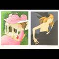 Denis paul noyer french 20th c four editions color serigraphs each depicting a fashionable woman aproximate eighty of each print signed numbered in edition of 300 each 17 x 13 12