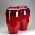 Royal california pair of urn shaped floor vases marked royal california duran each 21 x 13