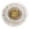 Curtis jere attr bronze and painted iron radiating sun hanging wall sculpture unmarked 37 dia x 3