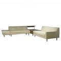 Harvey probber sectional sofa comprised of two seating units and sofa table with integrated coffee table sofa assembled 30 x 82 x 261