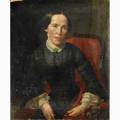 19th c portraits of women oil on panel of a seated lady 24 x 20 oil on canvas genre scene of a woman scrubbing pots framed 12 12 x 8 12