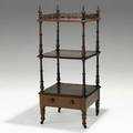 English whatnot mahogany gallery top 19th c 46 x 20 x 18 12