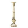 Marble pedestal fluted column 19th20th c 43 x 11 sq
