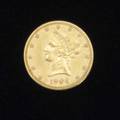 Ten dollar gold coin united states 1906s au condition