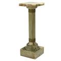 Onyx pedestal bronze mounted 19th20th c 36 12 x 12 sq