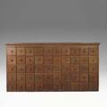 Apothecary cabinet pine with fifty drawers early 20th c 73 x 38 x 15 12