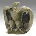Architectural element large carved limestone eagle 19th20th c 37 x 39 x 27