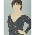 Alex katz american b 1927 grey dress 1992 screenprint in colors framed signed and numbered 50150 36 x 28 sheet publisher chalk and vermillion greenwich ct provenance private coll