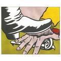 Roy lichtenstein american 19231997 foot and hand 1964 offset lithograph in colors framed 17 14 x 21 14 sheet publisher leo castelli new york literature corlett ii4 provenance p