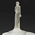 Lalique opalescent letter seal statuette drapee c 1912 m p 249 no 181 engraved r lalique 2 12