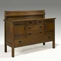 L and jg stickley sideboard with strap hardware no 735 unsigned 46 12 x 56 x 22