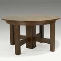 L and jg stickley split pedestal dining table four leaves branded signature 30 x 54