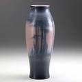 Lenore asbury rookwood scenic vellum vase 1917 flame markxvii937la 10 12 x 4 14