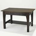 Gustav stickley twodrawer library table no 615 red decal 30 x 48 x 29 12